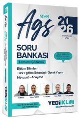YENİ AGS - Yediiklim 2026 MEB-AGS Eğitim Bilimleri, Türk Eğitim Sisteminin Genel Yapısı, Mevzuat-Anayasa Soru Bankası Çözümlü Yediiklim Yayınları