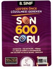 Karekök Yayınları 8. Sınıf LGS 'den Önce Çözülmesi Gereken Son 600 Soru