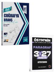 Hız ve Renk 2027 AYT Coğrafya 45 x 6 Denemeleri+ EVP Akademi Paragraf