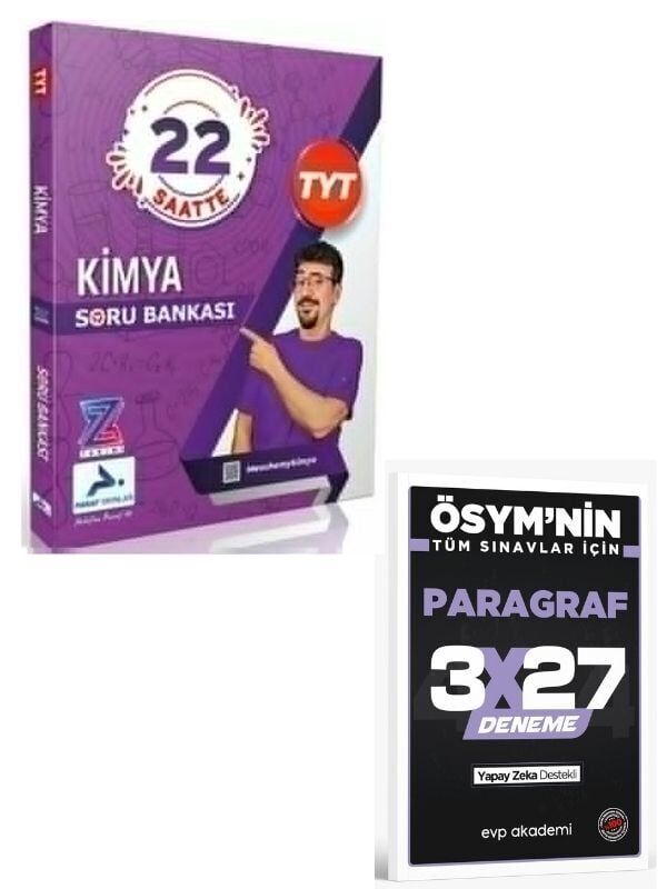 Paraf 2027 Z Takımı TYT Kimya Soru Bankası+ EVP Akademi Paragraf