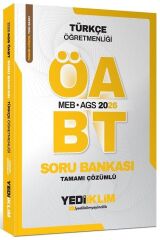 Yediiklim 2026 ÖABT MEB-AGS Türkçe Öğretmenliği Soru Bankası Çözümlü Yediiklim Yayınları