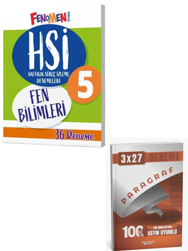 Fenomen Okul 5. Sınıf Fen Bilimleri HSİ Haftalık Süreç İzleme 36 Deneme+ Anla Kazan Paragraf