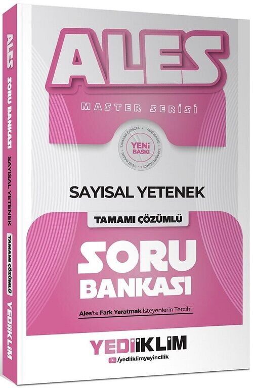 Yediiklim 2027 ALES MASTER Sayısal Yetenek Soru Bankası Çözümlü