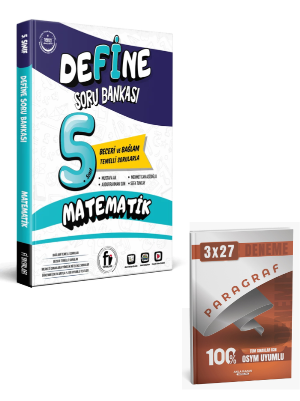 Fi 2027 5. Sınıf Define Matematik Soru Bankası+ Anla Kazan Paragraf