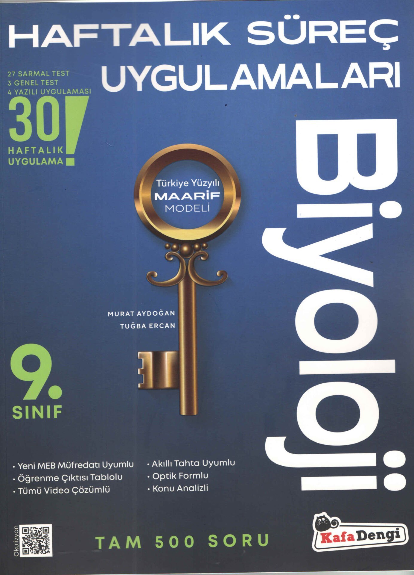 Kafa Dengi Yayınları 9. Sınıf Biyoloji Haftalık Süreç Uygulamaları