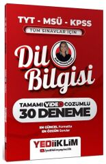 Yediiklim 2027 TYT MSÜ KPSS Dil Bilgisi 30 Deneme Çözümlü - Zarif Yoldaş Kurt