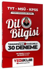 Yediiklim 2027 TYT MSÜ KPSS Dil Bilgisi 30 Deneme Çözümlü - Zarif Yoldaş Kurt