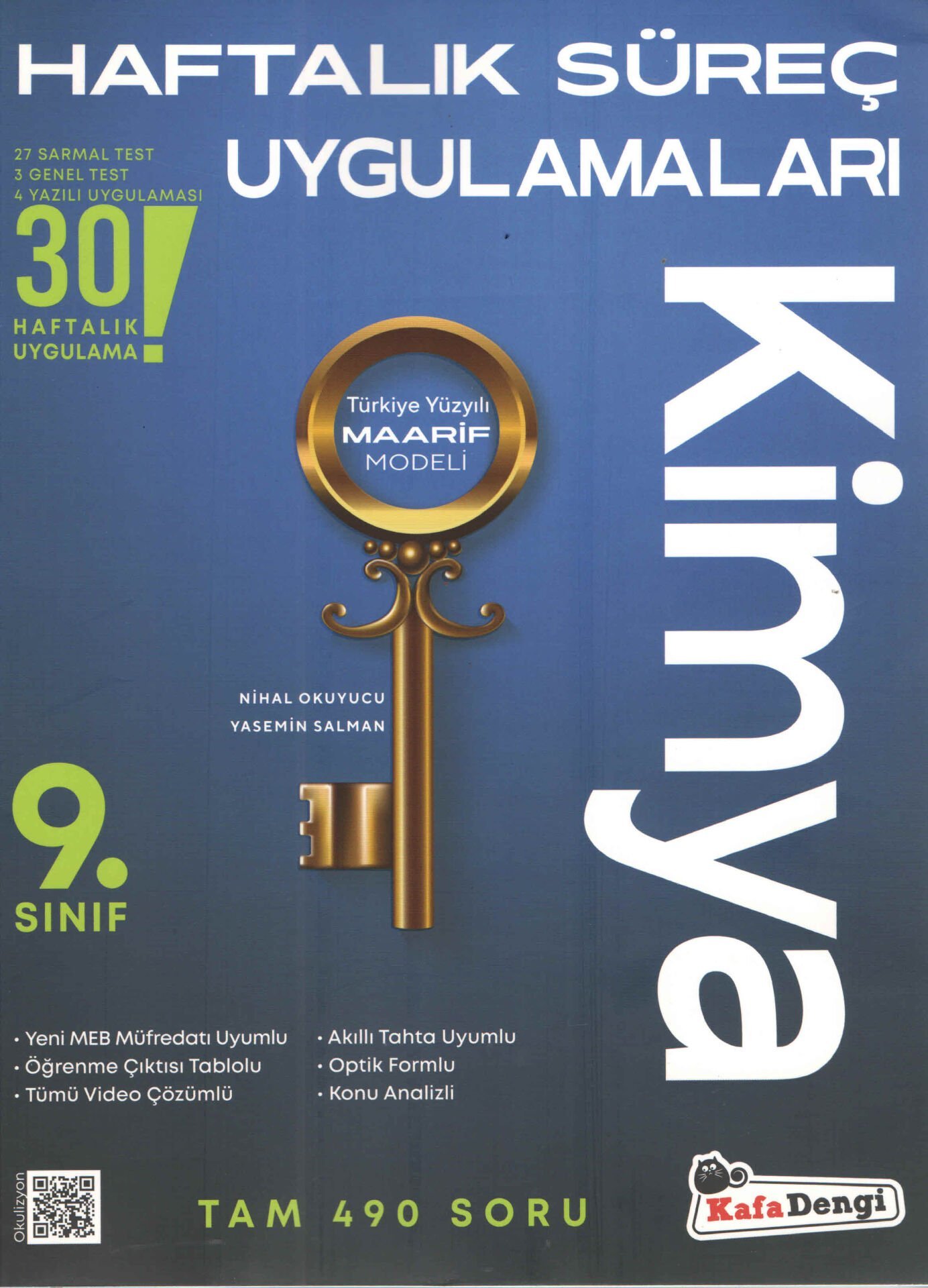 Kafa Dengi Yayınları 9. Sınıf Kimya Haftalık Süreç Uygulamaları