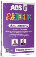 Yediiklim 2027 MEB-AGS Mevzuat-Anayasa Video Ders Notu Ahenk Serisi - Bülent Tanık