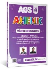 Yediiklim 2027 MEB-AGS Mevzuat-Anayasa Video Ders Notu Ahenk Serisi - Bülent Tanık