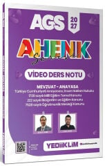 Yediiklim 2027 MEB-AGS Mevzuat-Anayasa Video Ders Notu Ahenk Serisi - Bülent Tanık