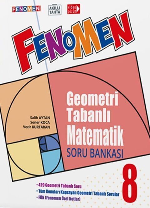 Fenomen Okul Yayınları 8. Sınıf Geometri Tabanlı Matematik Soru Bankası