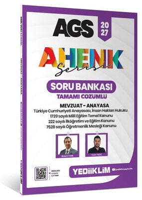 Yediiklim 2027 MEB-AGS Mevzuat-Anayasa Soru Bankası Çözümlü Ahenk Serisi - Bülent Tanık