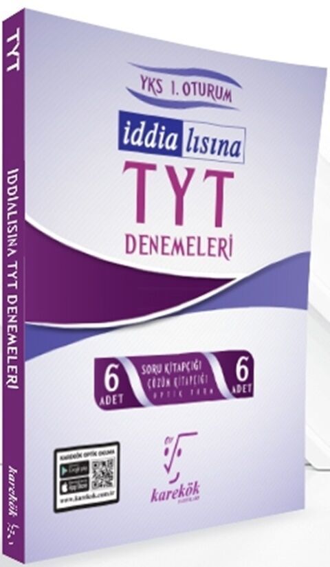 2024 Karekök Yayınları TYT Tüm Dersler İddialısına 6 Deneme