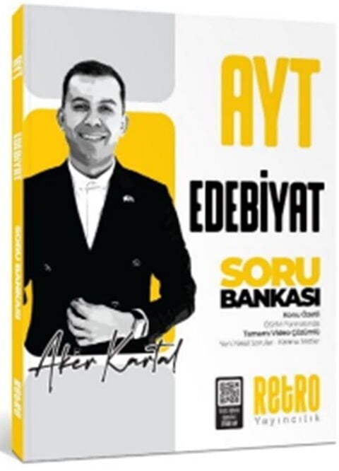 Retro YKS AYT Edebiyat Soru Bankası Çözümlü - Aker Kartal Retro Yayıncılık