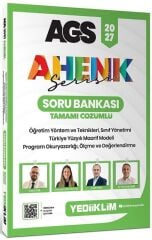 Yediiklim 2027 MEB-AGS Eğitim Bilimleri ÖYT, Sınıf Yönetimi, TYMM, Program Okuryazarlığı, Ölçme Değerlendirme Soru Bankası Çözümlü Ahenk Serisi - Can Köni