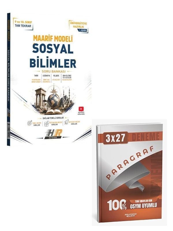 Hız ve Renk 2027 YKS TYT Sosyal Bilimler Maarif Modeli Soru Bankası+Anla Kazan Paragraf Deneme