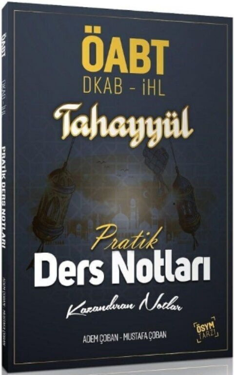 Tahayyül Yayınları ÖABT Din Kültürü ve Ahlak Bilgisi Pratik Ders Notları