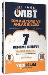 Yediiklim 2026 ÖABT MEB-AGS Din Kültürü ve Ahlak Bilgisi Öğretmenliği 7 Deneme Çözümlü - Burhan Karakışla Yediiklim Yayınları