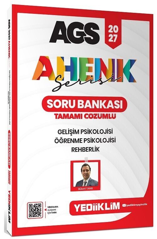 Yediiklim 2027 MEB-AGS Eğitim Bilimleri Gelişim, Öğrenme Psikolojisi, Rehberlik Soru Bankası Çözümlü Ahenk Serisi - Bülent Tanık