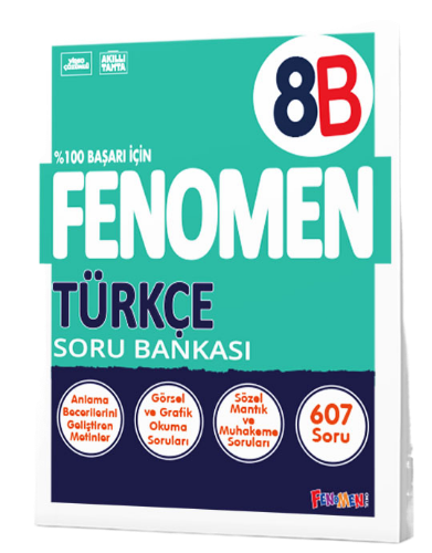 Fenomen Okul Yayınları 8. Sınıf LGS Türkçe B Fenomen Soru Bankası