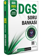 Pegem Yayınları 2025 DGS Tamamı Çözümlü Soru Bankası
