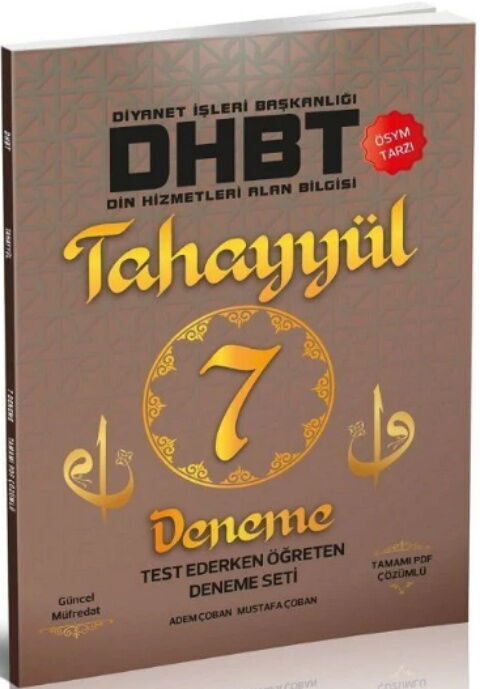 Tahayyül Yayınları DHBT 7 Deneme Çözümlü
