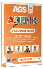 Yediiklim 2027 MEB-AGS Eğitimin Temelleri Video Ders Notu Ahenk Serisi - Bülent Tanık, Can Köni