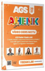 Yediiklim 2027 MEB-AGS Eğitimin Temelleri Video Ders Notu Ahenk Serisi - Bülent Tanık, Can Köni