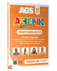 Yediiklim 2027 MEB-AGS Eğitimin Temelleri Video Ders Notu Ahenk Serisi - Bülent Tanık, Can Köni