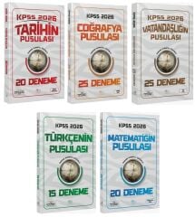 CBA Yayınları 2026 KPSS Genel Yetenek Genel Kültür Pusulası 105 Deneme 5 li Set CBA Yayınları