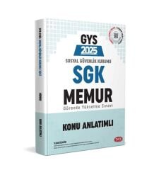 Data Yayınları 2025 SGK Memur Konu Anlatımlı