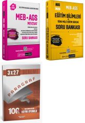Pegem 2026 MEB-AGS Eğitimin Temelleri ve Türk Milli Eğitim Sistemi + Mevzuat Soru Bankası 2 li Set AnlaKazan Paragraf