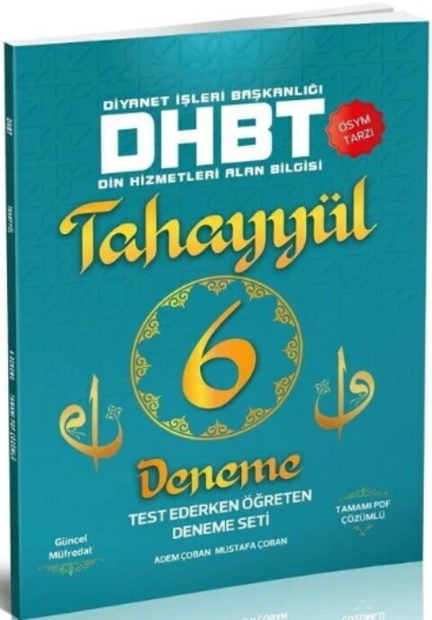 Tahayyül Yayınları DHBT 6 Deneme Çözümlü