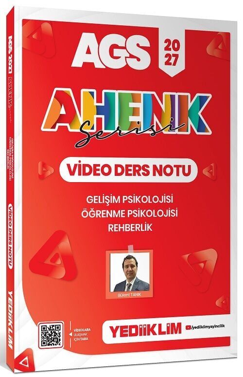 Yediiklim 2027 MEB-AGS Eğitim Bilimleri Gelişim, Öğrenme Psikolojisi, Rehberlik Video Ders Notu Ahenk Serisi - Bülent Tanık