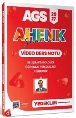Yediiklim 2027 MEB-AGS Eğitim Bilimleri Gelişim, Öğrenme Psikolojisi, Rehberlik Video Ders Notu Ahenk Serisi - Bülent Tanık