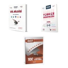 2027 Limit TYT Türkçe Dil Bilgisi Soru + 15 X 40 5 Aşamada Yeni Soru Tarzları ile Deneme + Ankapade 3'lü Set