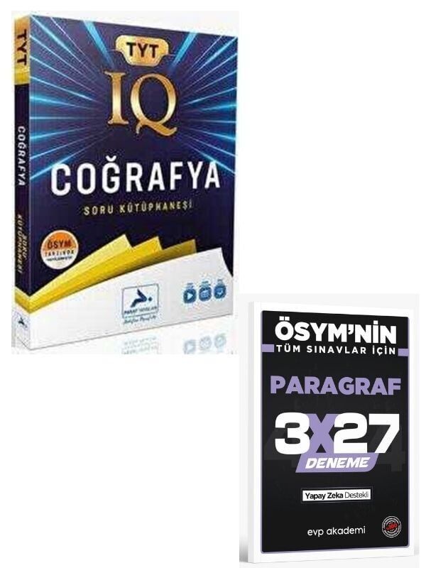 Paraf 2027 TYT Coğrafya IQ Soru Kütüphanesi +EVP Akademi Paragraf