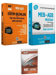 Pegem 2026 MEB-AGS Eğitimin Temelleri ve Türk Milli Eğitim Sistemi + Mevzuat Konu Anlatımlı 2 li Set AnlaKazan Paragraf