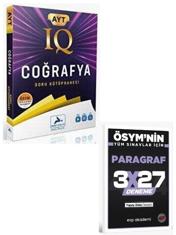 Paraf 2027 AYT Coğrafya IQ Soru Kütüphanesi+ EVP Akademi Paragraf