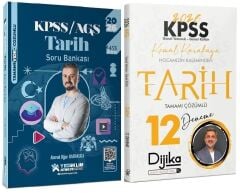 Yediiklim + Dijika 2026 KPSS MEB-AGS Tarih Atölye Soru Bankası + 12 Deneme 2 li Set - Ahmet Uğur Karakuza, Kemal Karakaya Yediiklim Dijika Yayınları
