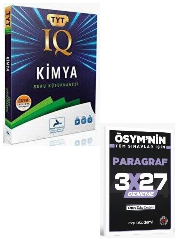 Paraf 2027 TYT Kimya IQ Soru Kütüphanesi+ EVP Akademi Paragraf