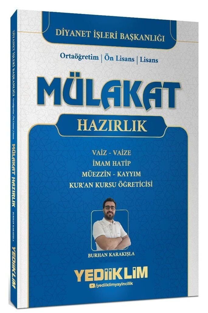 Yediiklim DİB Diyanet İşleri Başkanlığı Mülakat Hazırlık - Burhan Karakışla