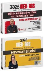 YENİ AGS - Hoca Kafası 2026 MEB-AGS Eğitim Bilimleri Konu + Mevzuat Bilgisi Video Ders Notları 2 li Set - Mevlüt Gündüz, Esra Özkan Karaoğlu Hoca Kafası Yayınları