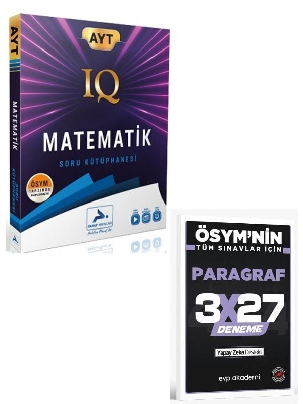 Paraf 2027 AYT Matematik IQ Soru Kütüphanesi+ EVP Akademi Paragraf