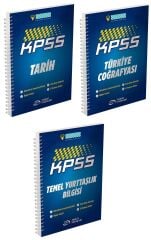 Murat KPSS Tarih + Coğrafya + Vatandaşlık Defteri 3 lü Set Murat Yayınları