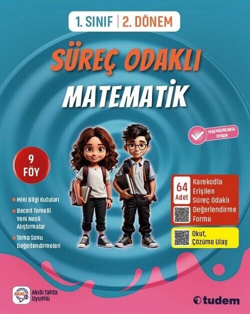 Tudem 1. Sınıf 2. Dönem Süreç Odaklı Matematik Tudem Yayınları