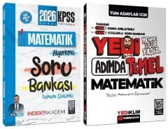 Yediiklim + İndeks 2026 KPSS 7 Yedi Adımda Temel Matematik Konu Anlatımlı Soru Bankası 2 li Set- Mehmet Bilge Yıldız Yediiklim + İndeks Akademi Yayınları