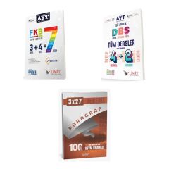 2027 AYT Limit FKB Soru + Eşit Ağırlık Tüm Dersler 4+2 Soru + anla kazan paragraf deneme 3'lü Set