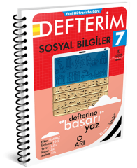 Arı Yayınları 7. Sınıf Sosyalimo Sosyal Bilgiler Defterim GÜNCEL